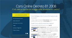 Desktop Screenshot of lasicurezzasullavoro.com